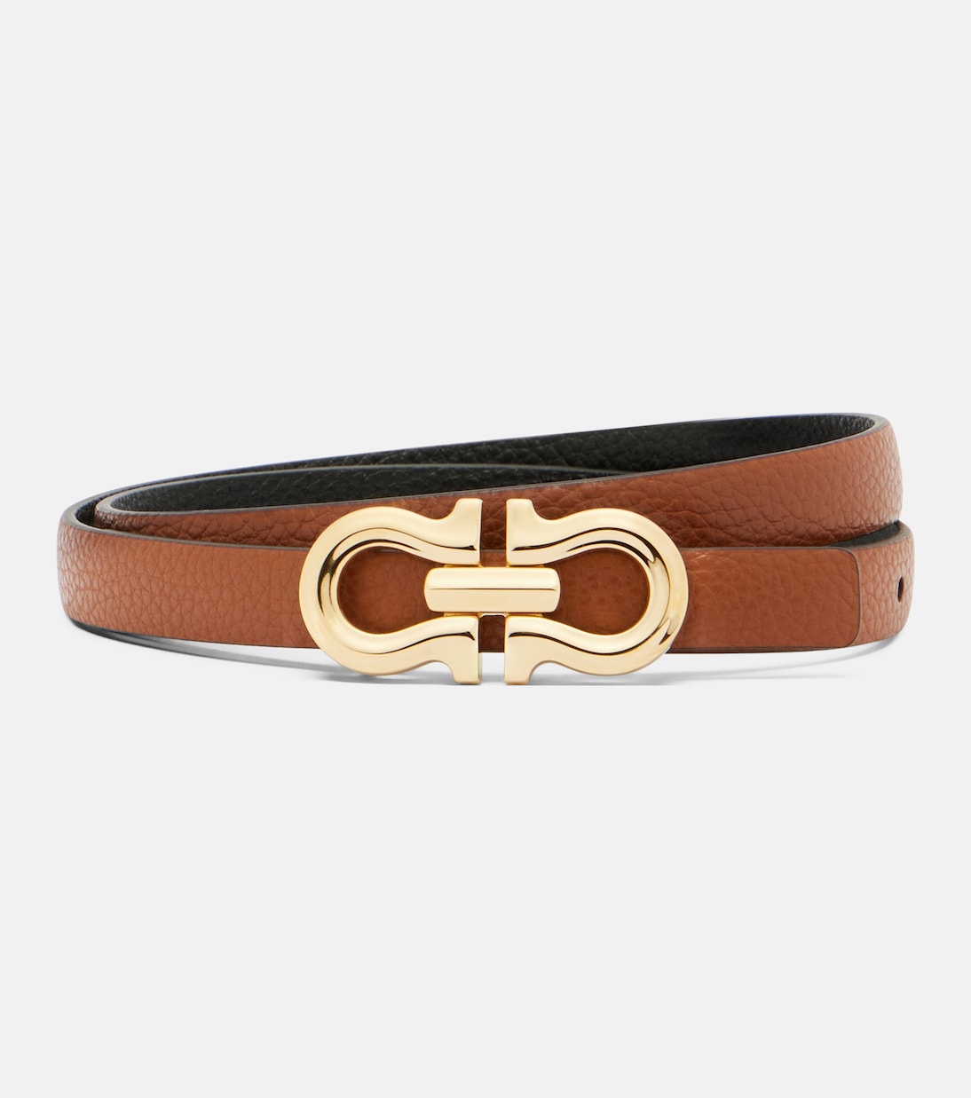Gancini reversible leather belt | Ferragamo