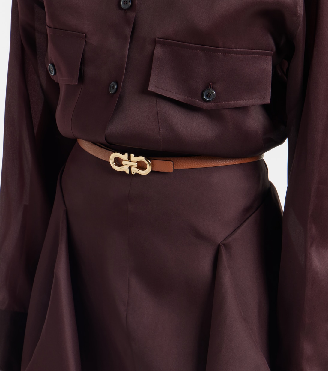 Gancini reversible leather belt | Ferragamo