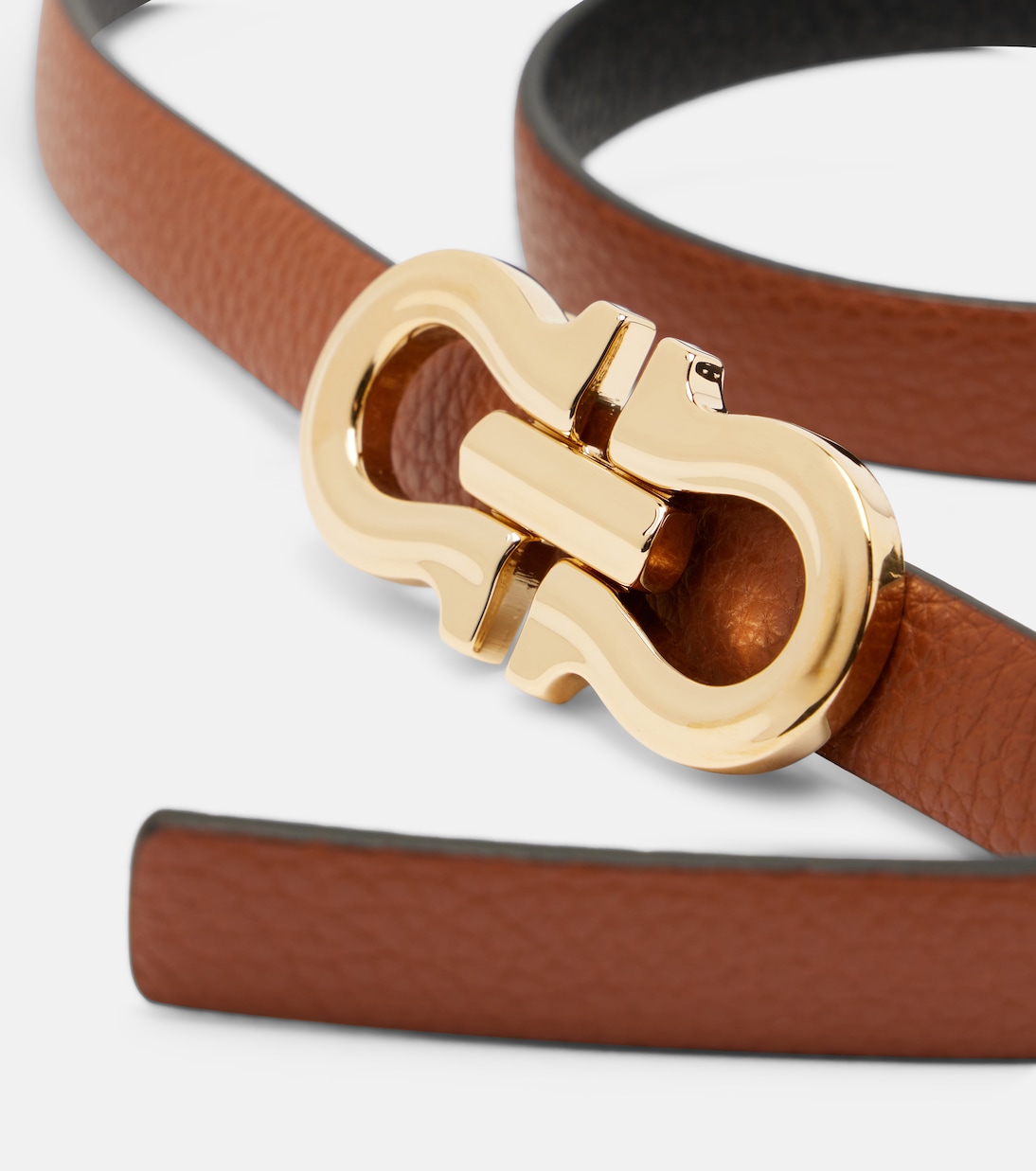 Gancini reversible leather belt | Ferragamo