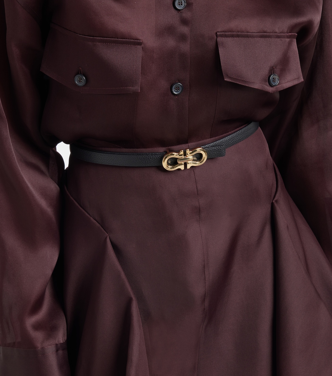Gancini reversible leather belt | Ferragamo