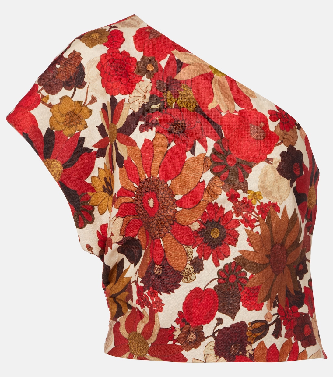 Bedrucktes Top Belleto aus Leinen  | SIR