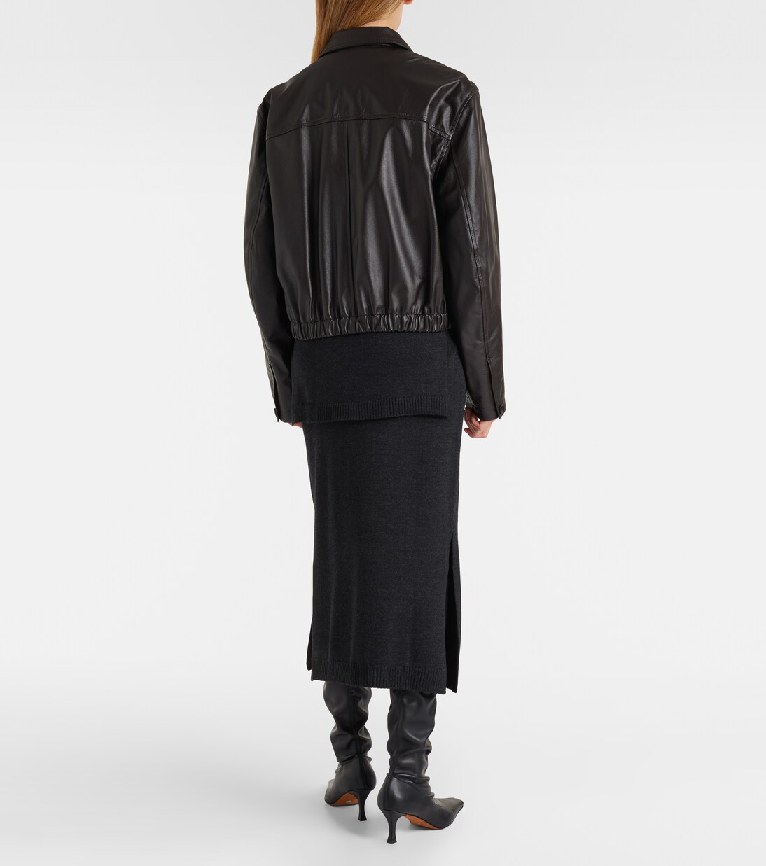 Wool-blend midi skirt | Lemaire