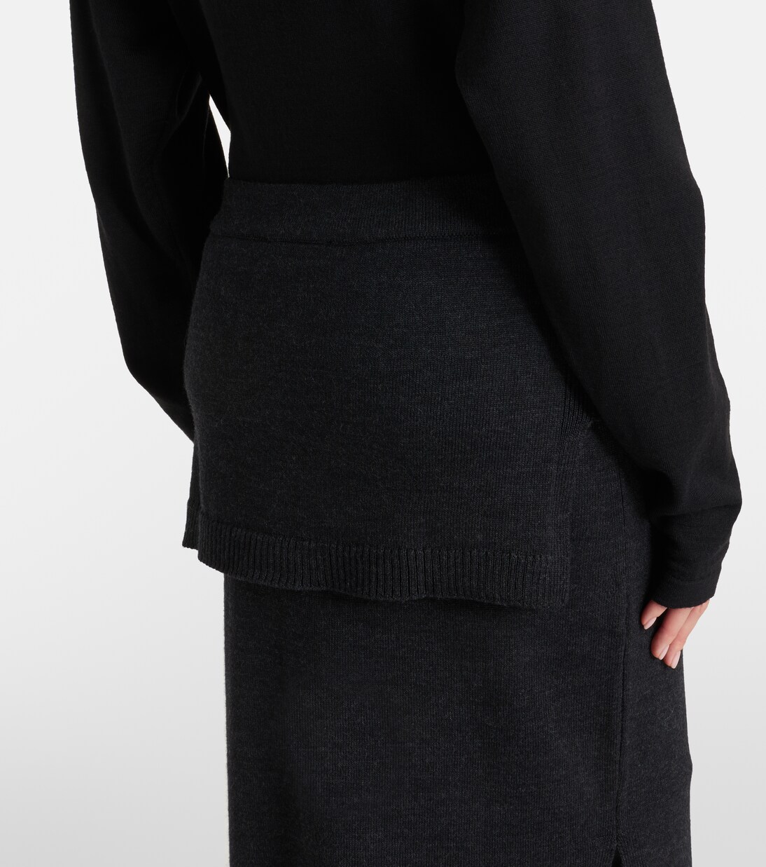 Wool-blend midi skirt | Lemaire