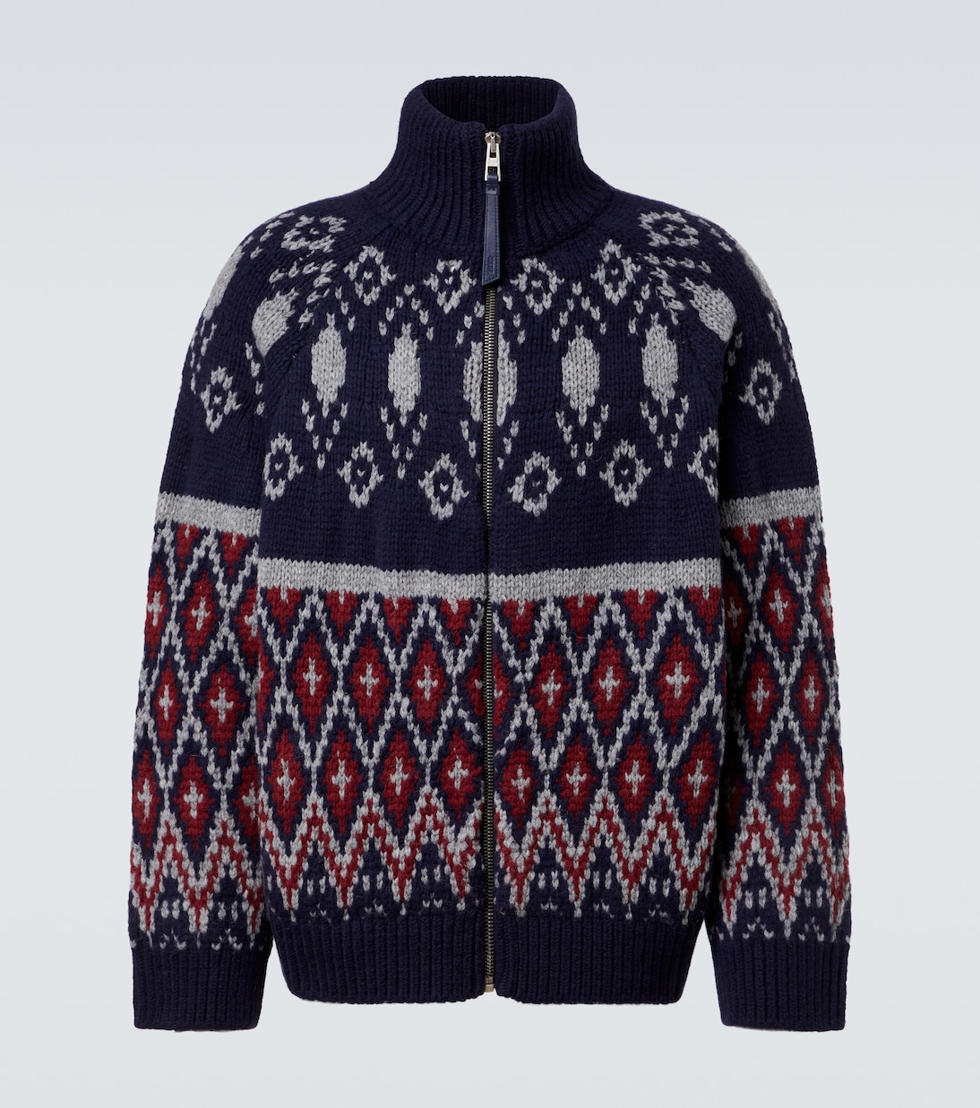 Fair Isle wool cardigan | Loewe
