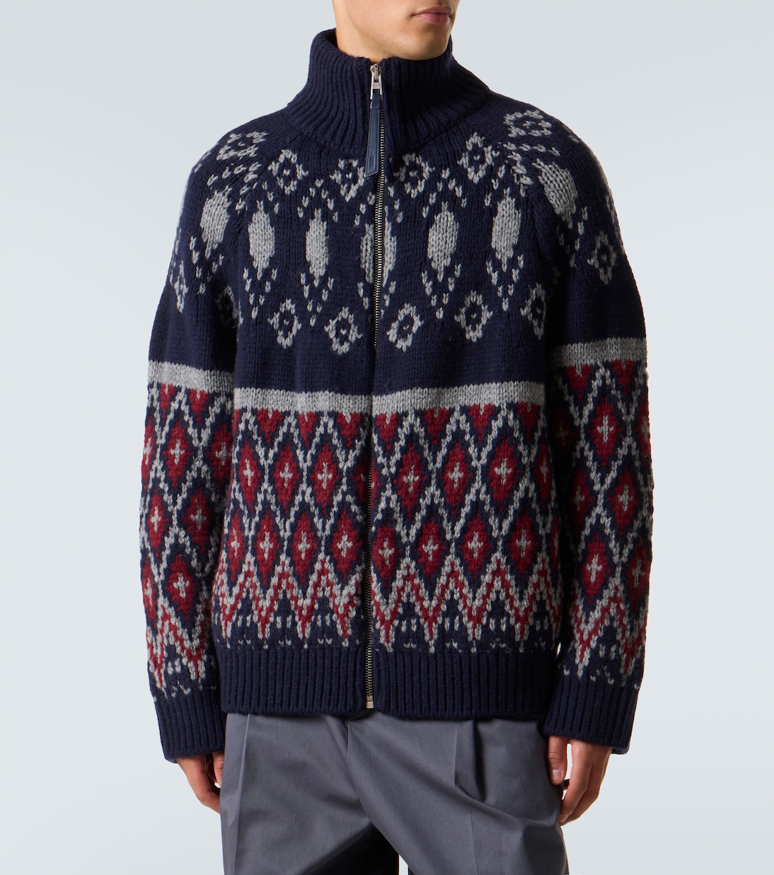 Fair Isle wool cardigan | Loewe