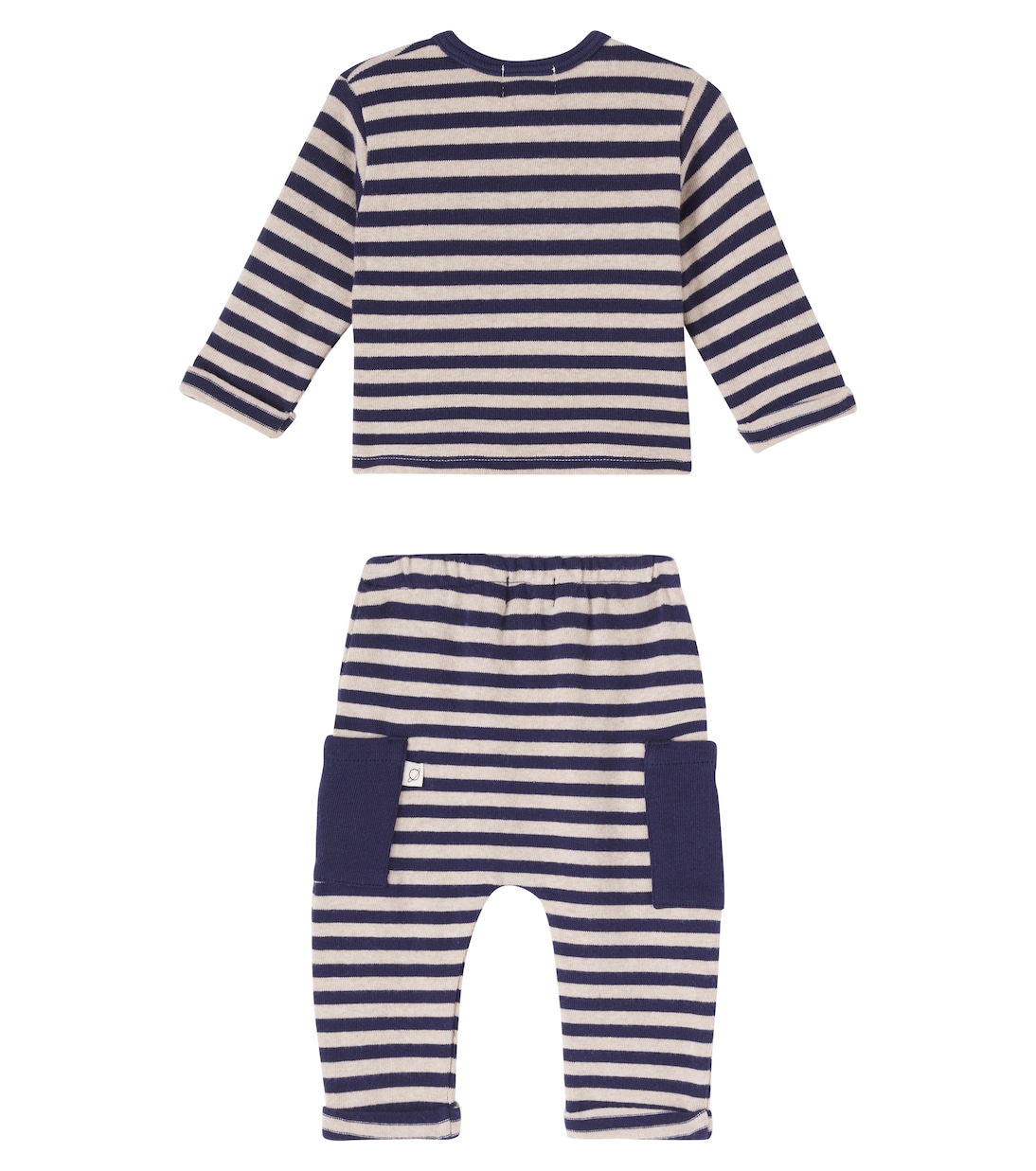 Baby cotton-blend sweater and sweatpants set | Cozmo