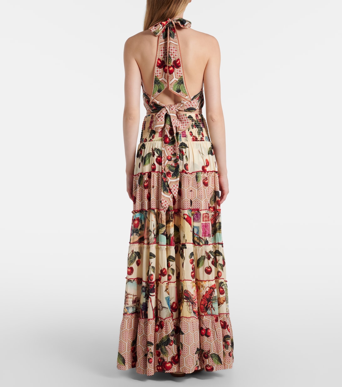 Notes From The Road printed silk maxi skirt | Camilla