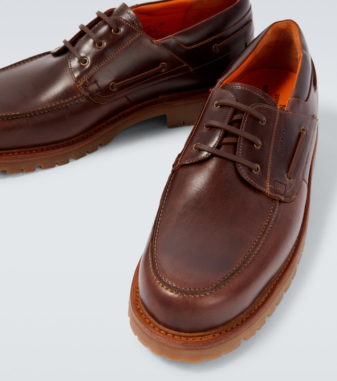 x Heinrich Dinkelack leather boat shoes | Junya Watanabe