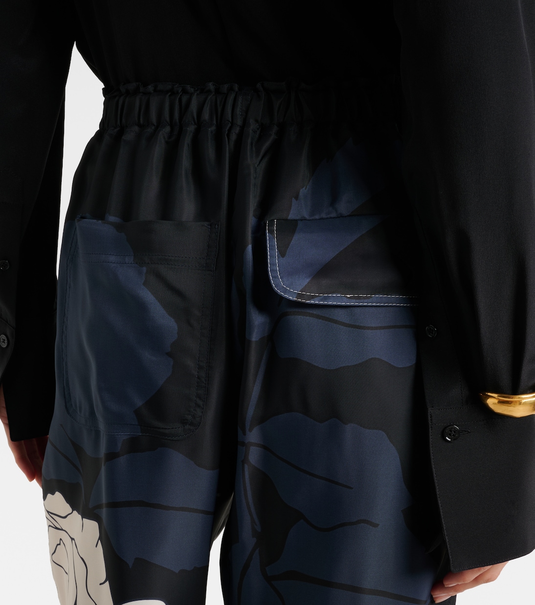 Floral twill cargo pants | Victoria Beckham