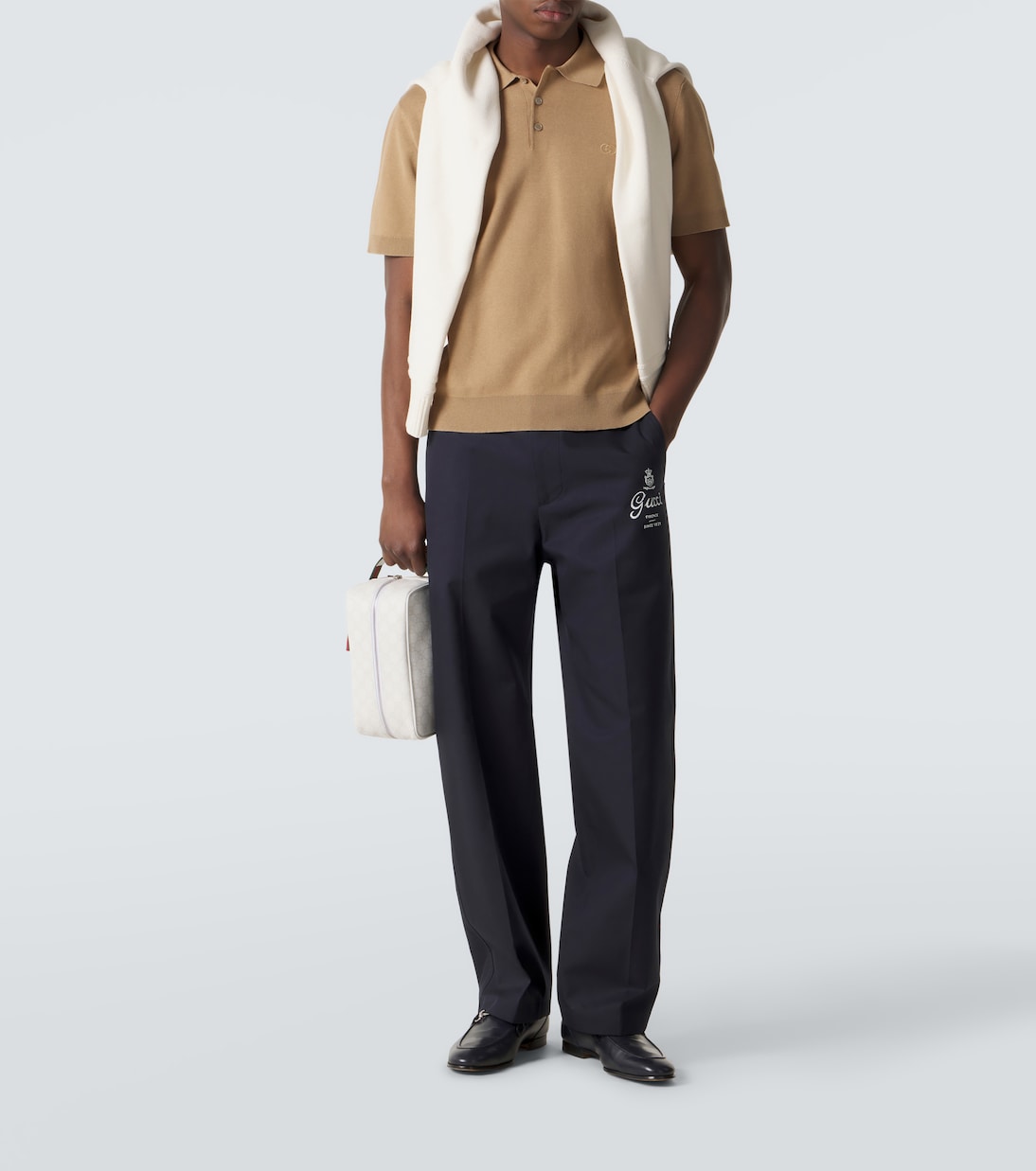 Interlocking G silk and cotton polo shirt | Gucci