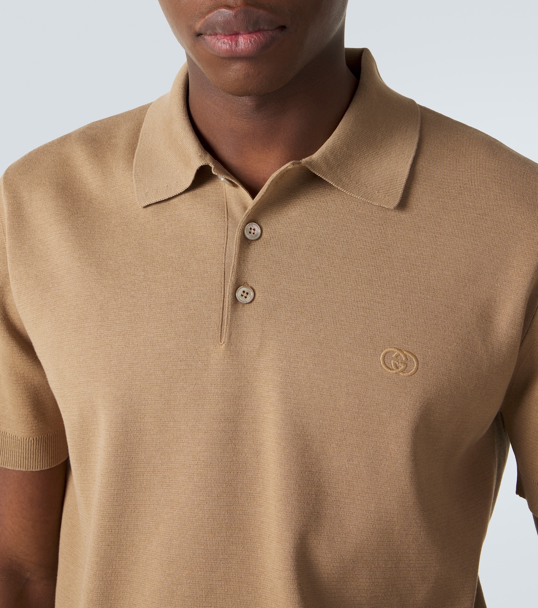 Interlocking G silk and cotton polo shirt | Gucci