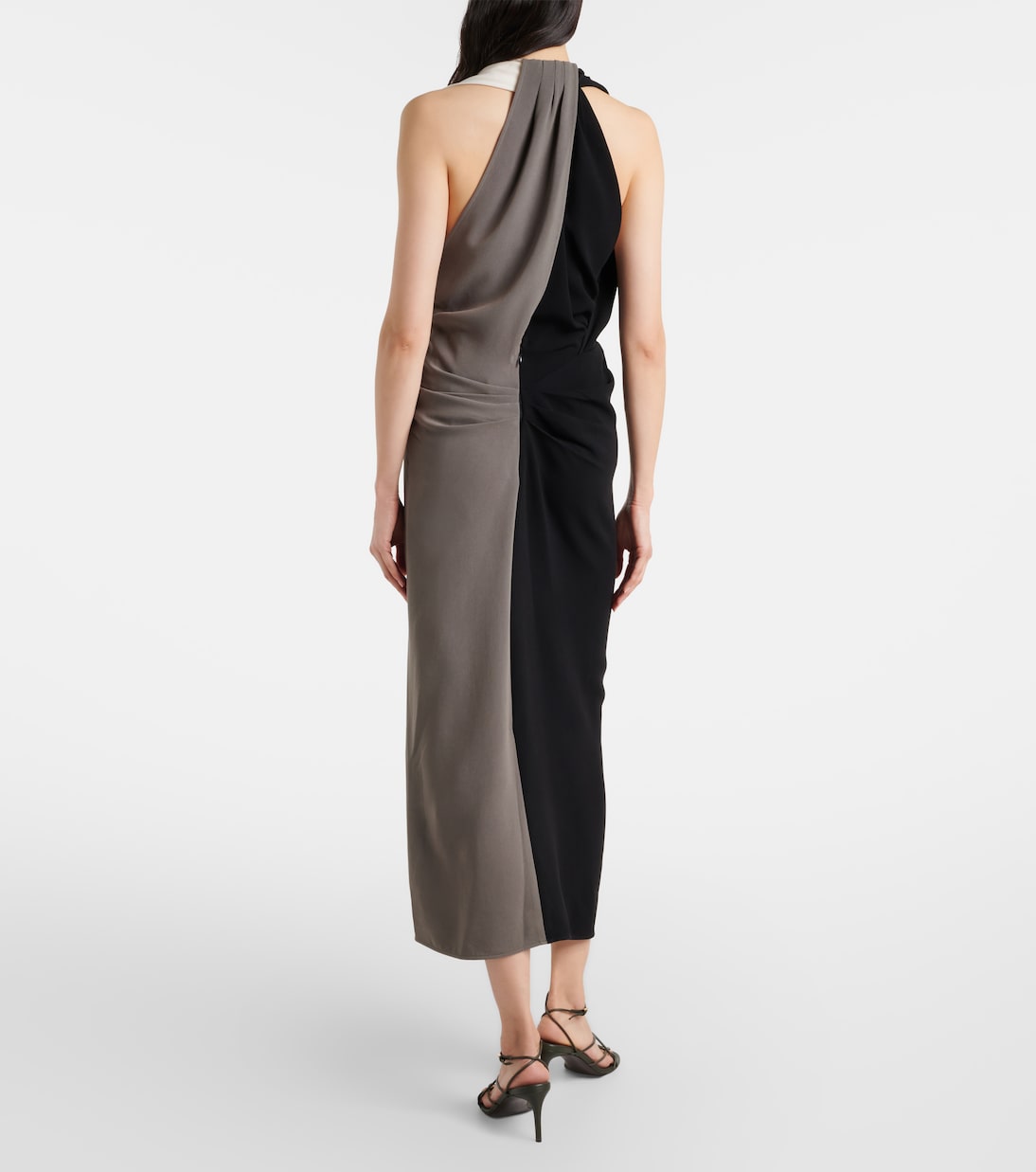 Elsa垂褶绉纱中长连衣裙 | Proenza Schouler