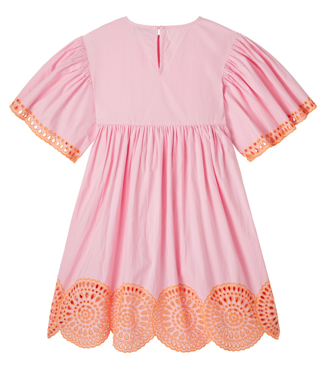 Embroidered cotton poplin dress | Stella McCartney Kids