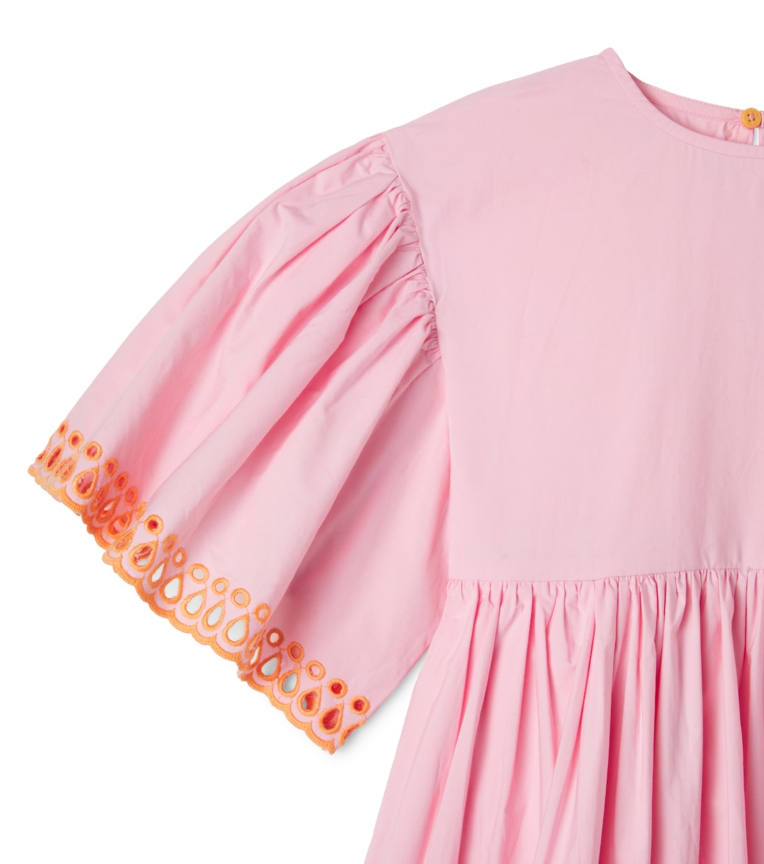 Embroidered cotton poplin dress | Stella McCartney Kids