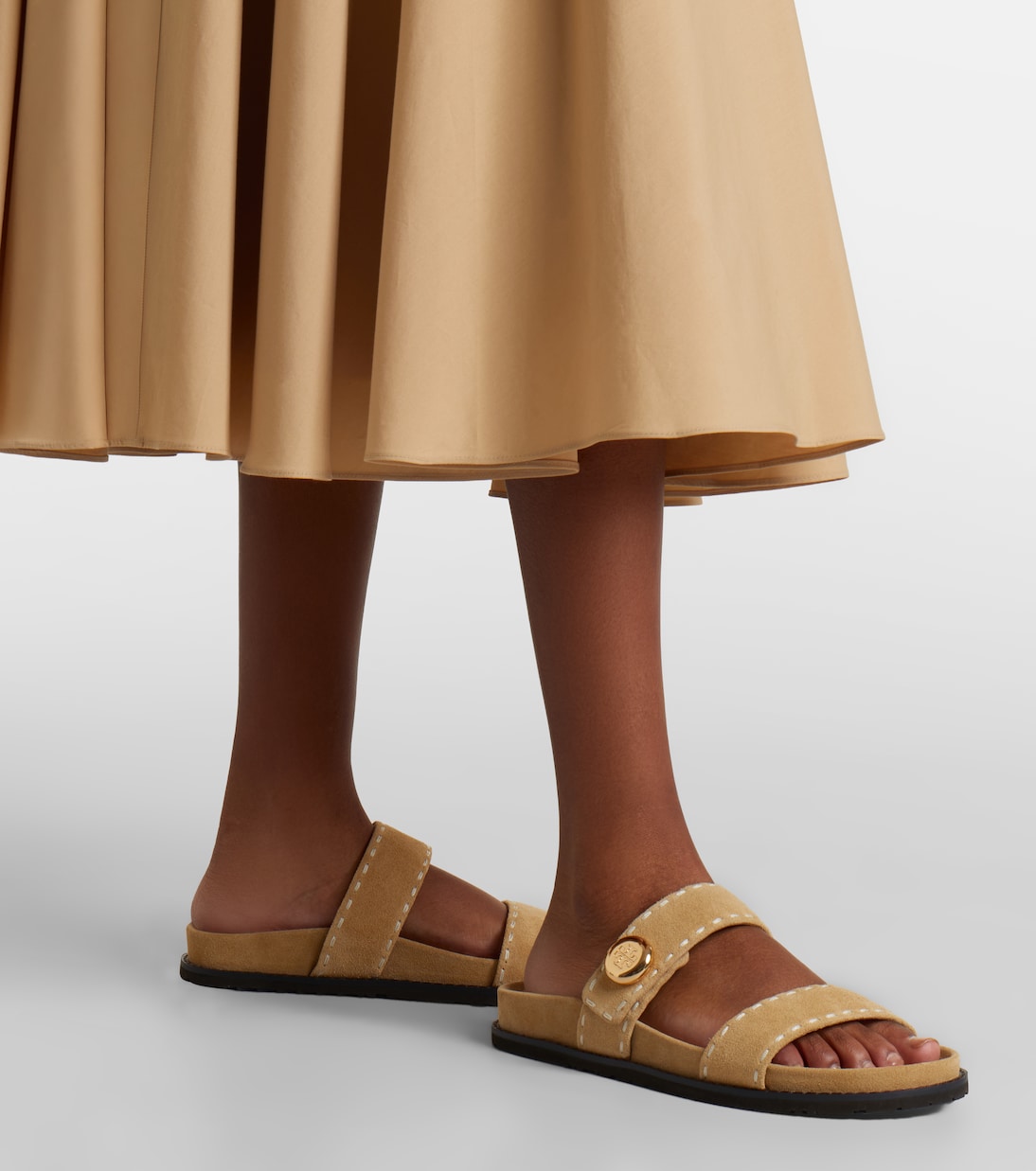 Sandalen Romy Sport aus Veloursleder | Tory Burch