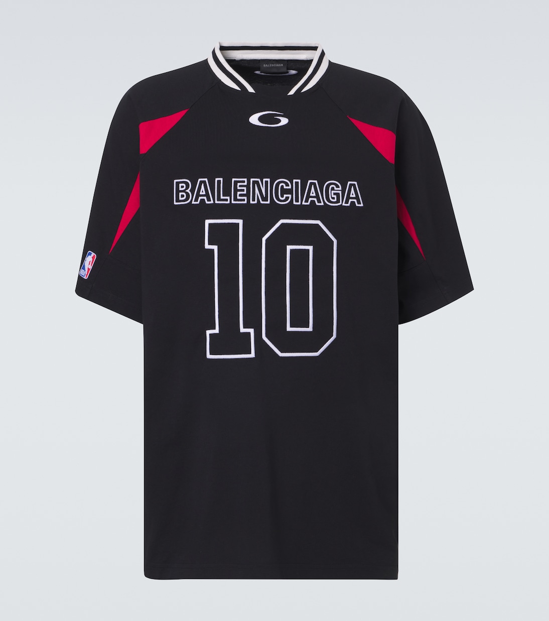 x NBA logo cotton jersey T-shirt | Balenciaga