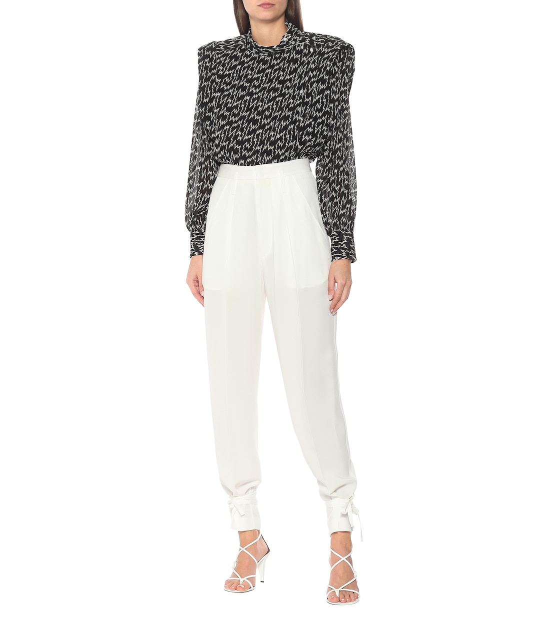 Pantalones carrot Racomi de crepé | Isabel Marant