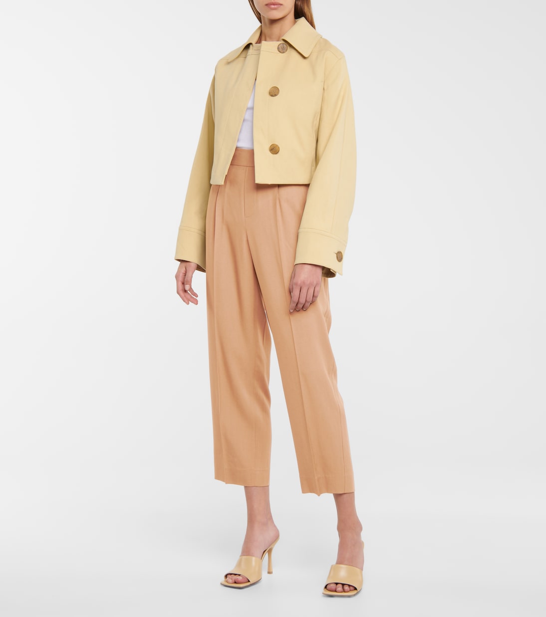 Pantalon coupe droite à taille haute | Vince