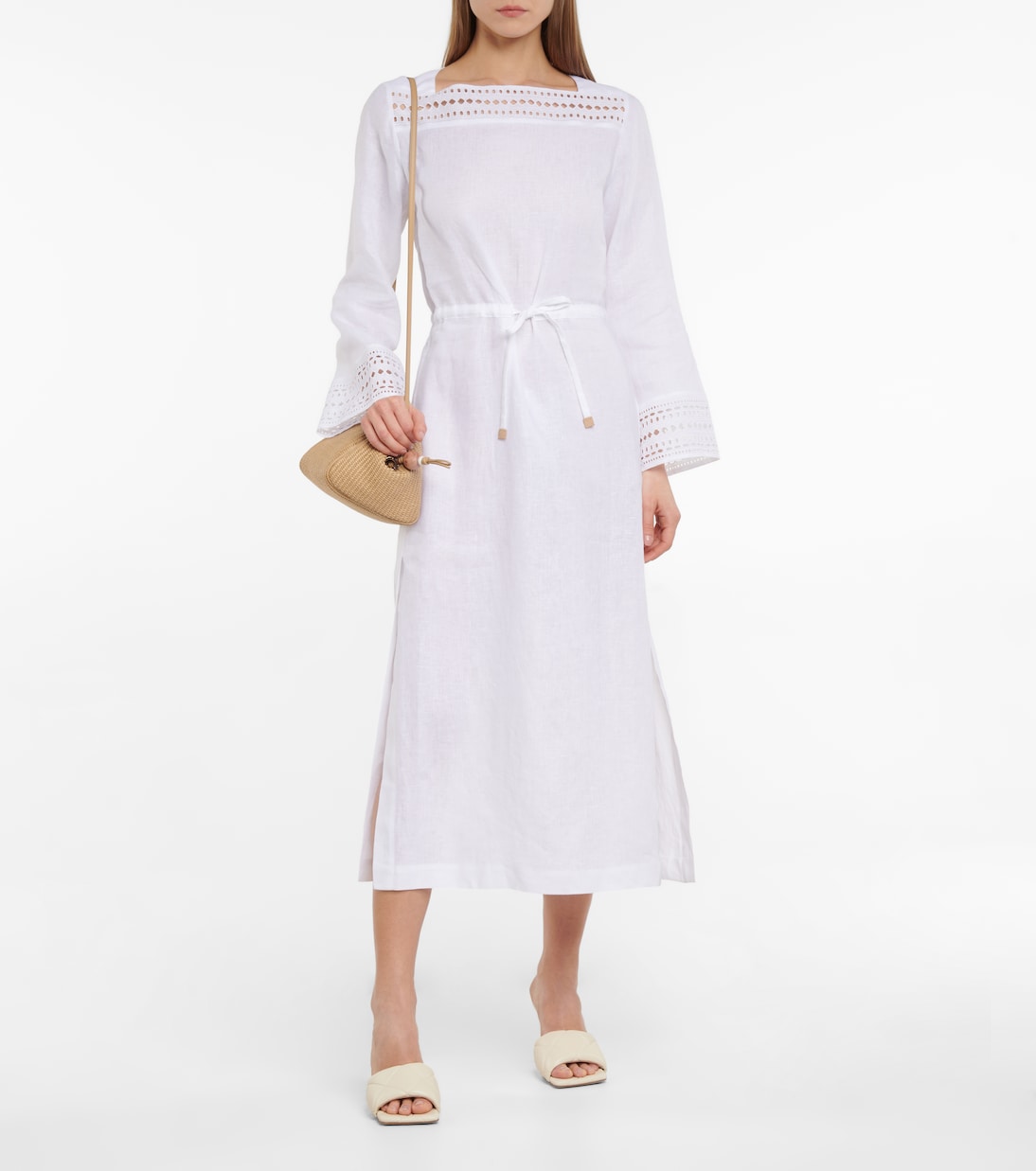 Abito midi Norlia in lino | Loro Piana