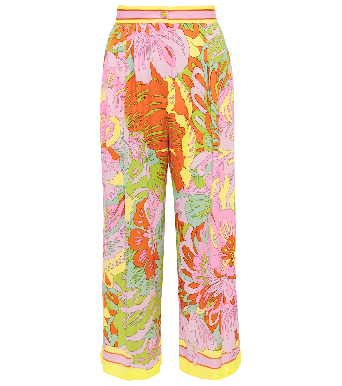 Pantalon imprimé en soie mélangée | Dolce&Gabbana