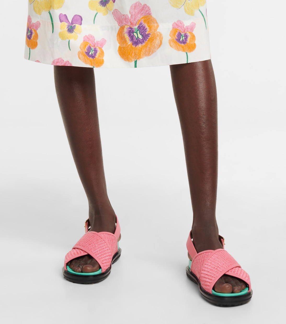 Sandali Fussbett in rafia | Marni