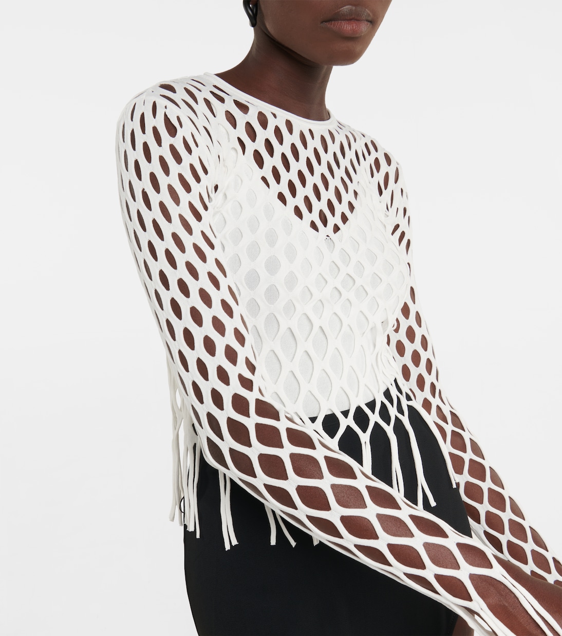 Fringed fishnet top | Dion Lee