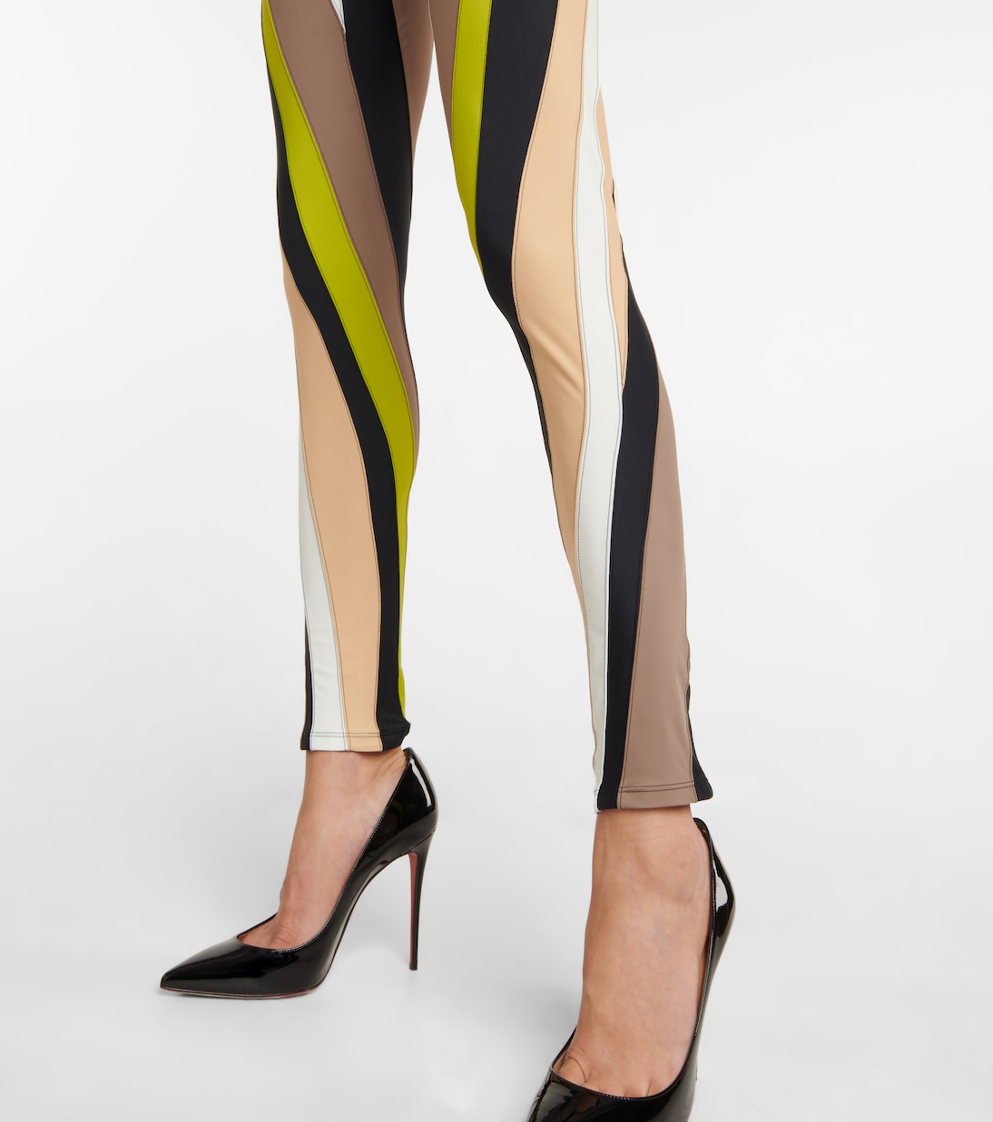 High-rise spiral leggings | Mugler