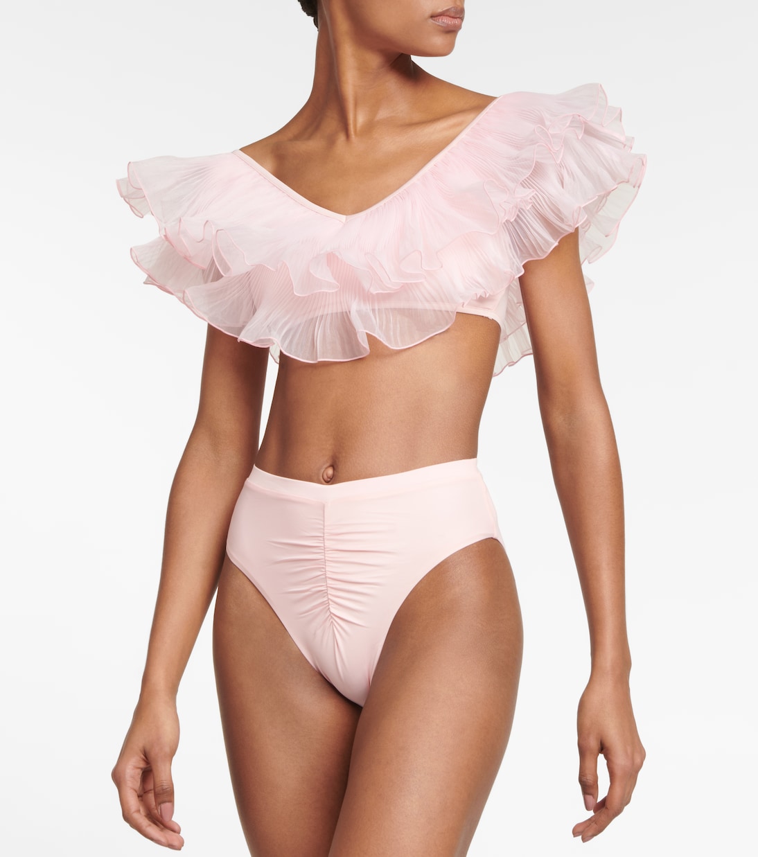 Organza-trimmed bikini top | Giambattista Valli