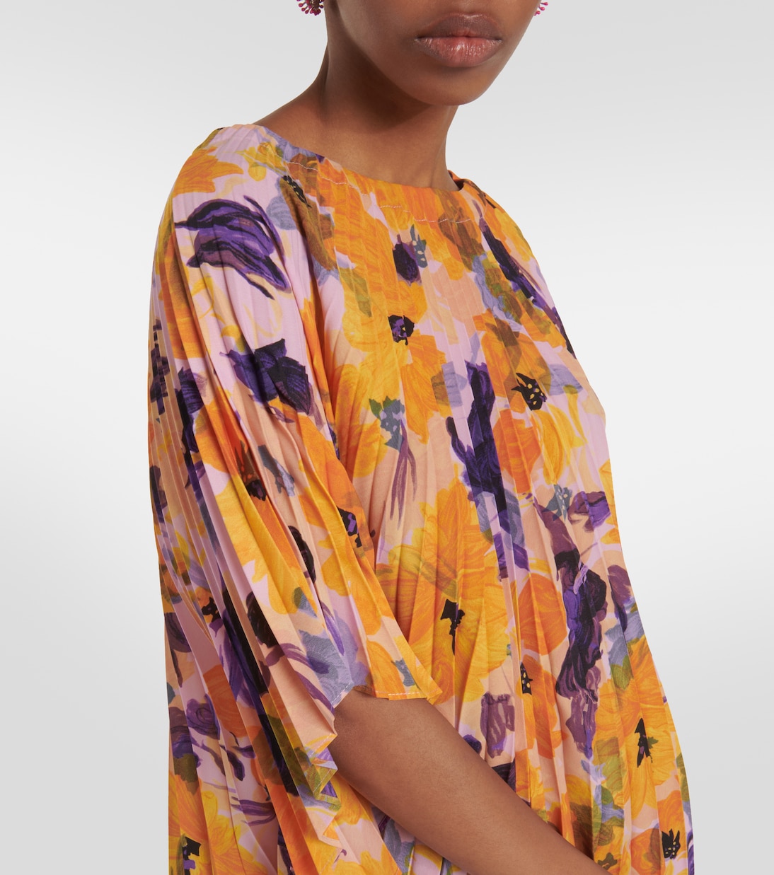 Floral pleated top | Dries Van Noten