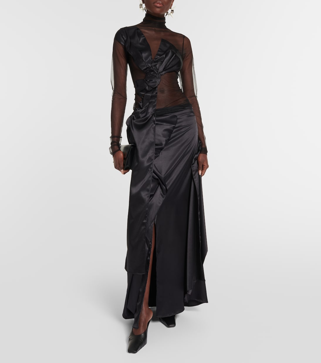 Jupe longue en satin | Acne Studios