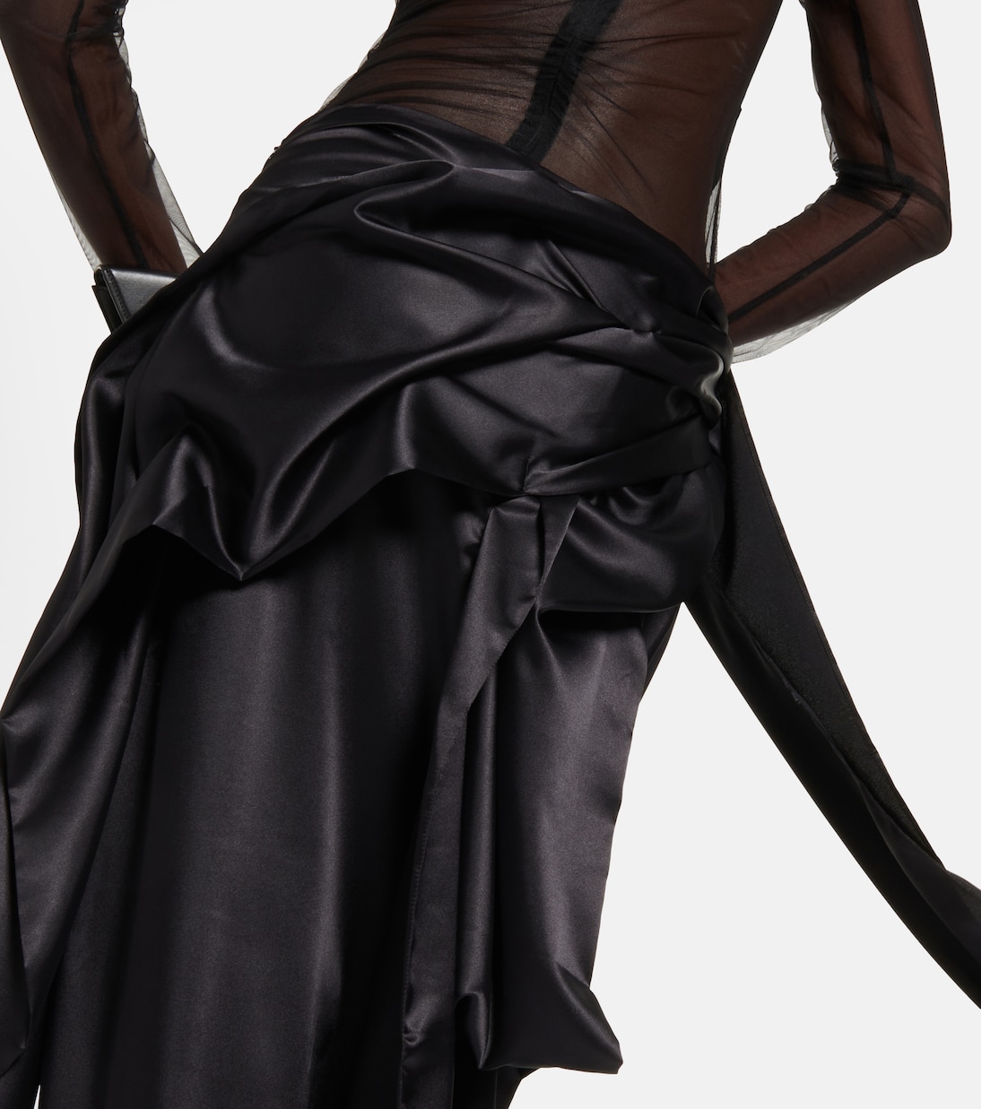Jupe longue en satin | Acne Studios