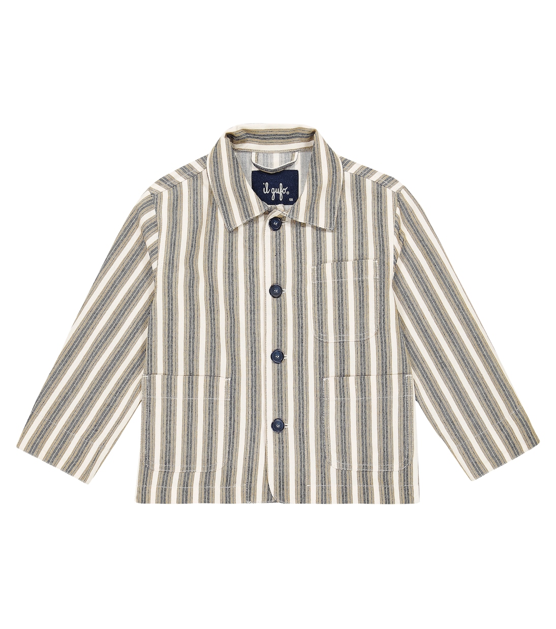 Striped cotton-blend jacket | Il Gufo