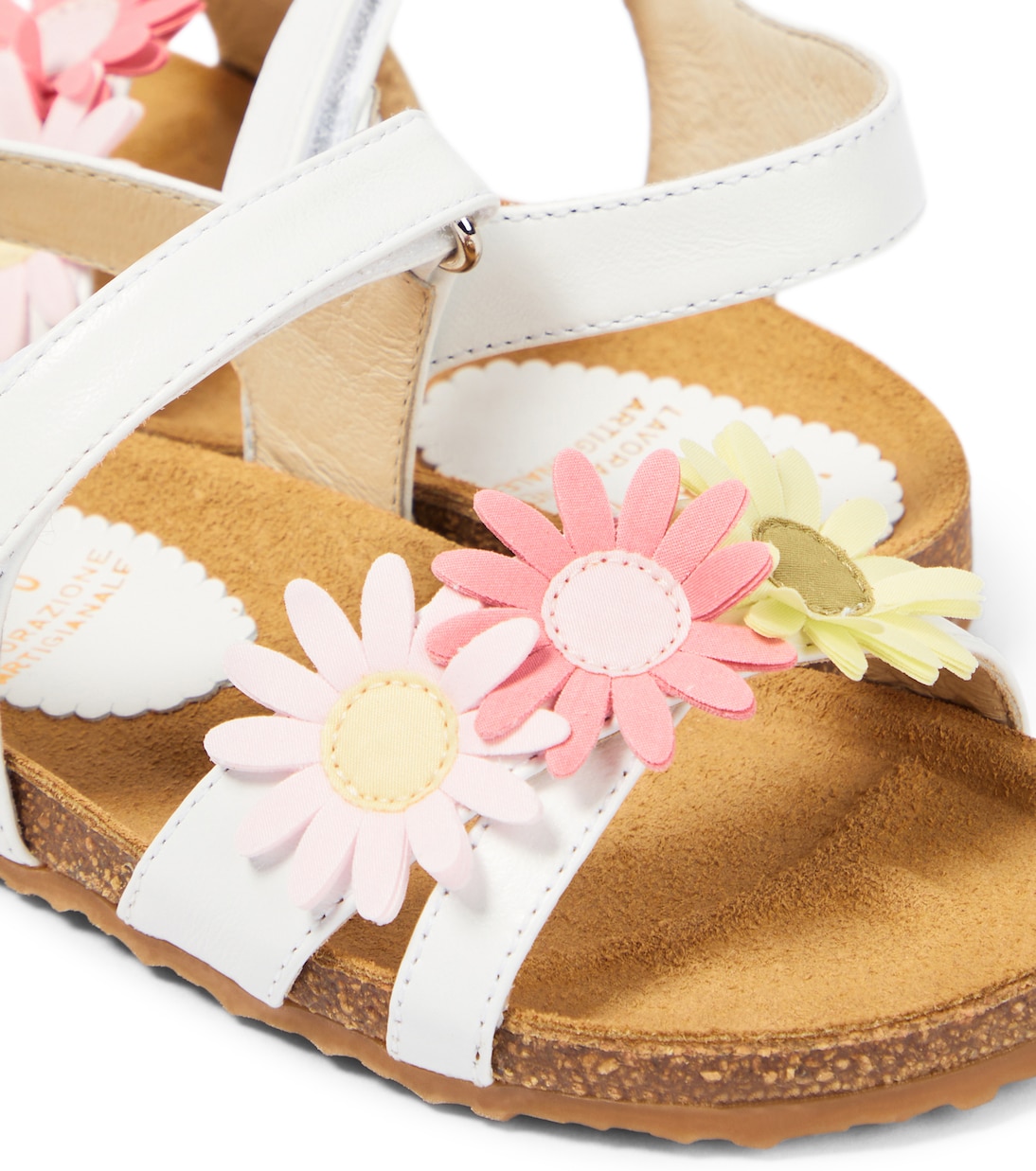 Baby - Sandali in pelle con applicazioni | Il Gufo