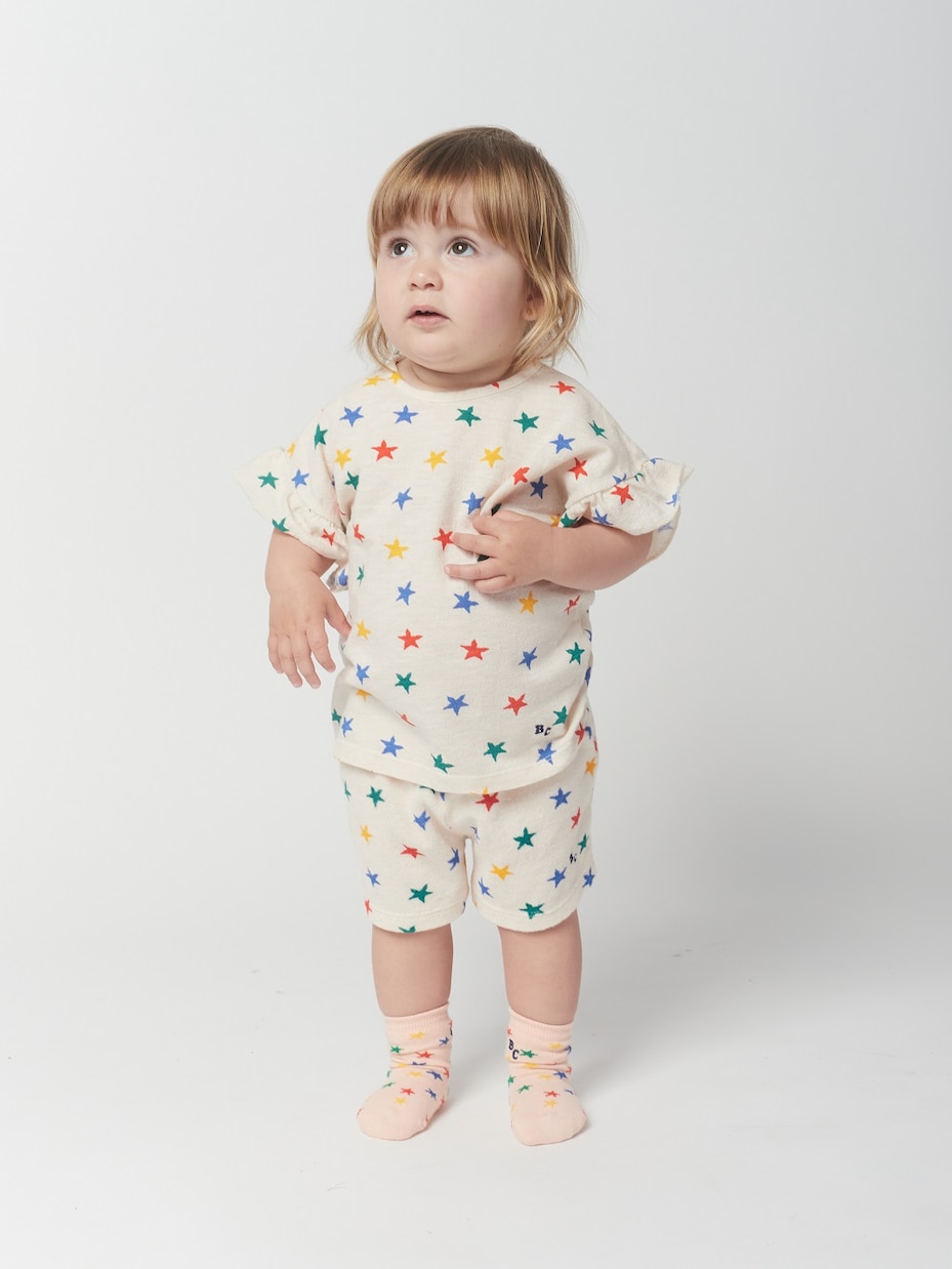 Baby ruffle-trimmed cotton T-shirt | Bobo Choses