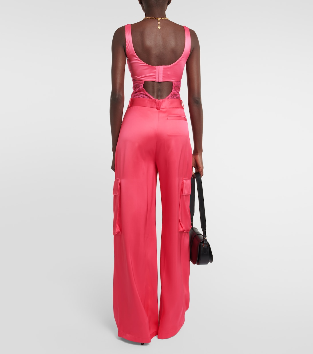 Pantalones cargo de satén | Versace
