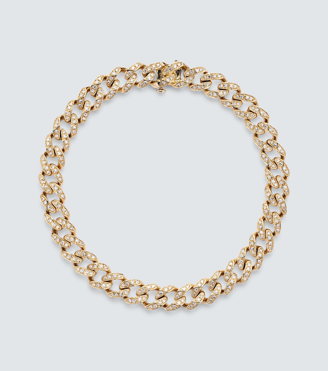 18kt gold chain bracelet with diamonds | Shay Jewelry