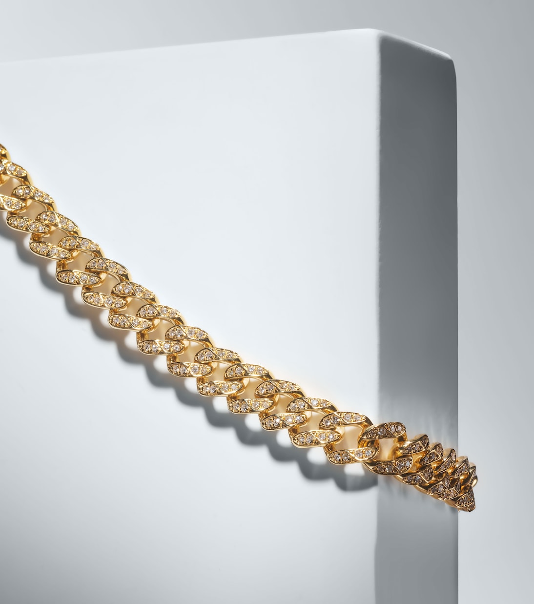 18kt gold chain bracelet with diamonds | Shay Jewelry