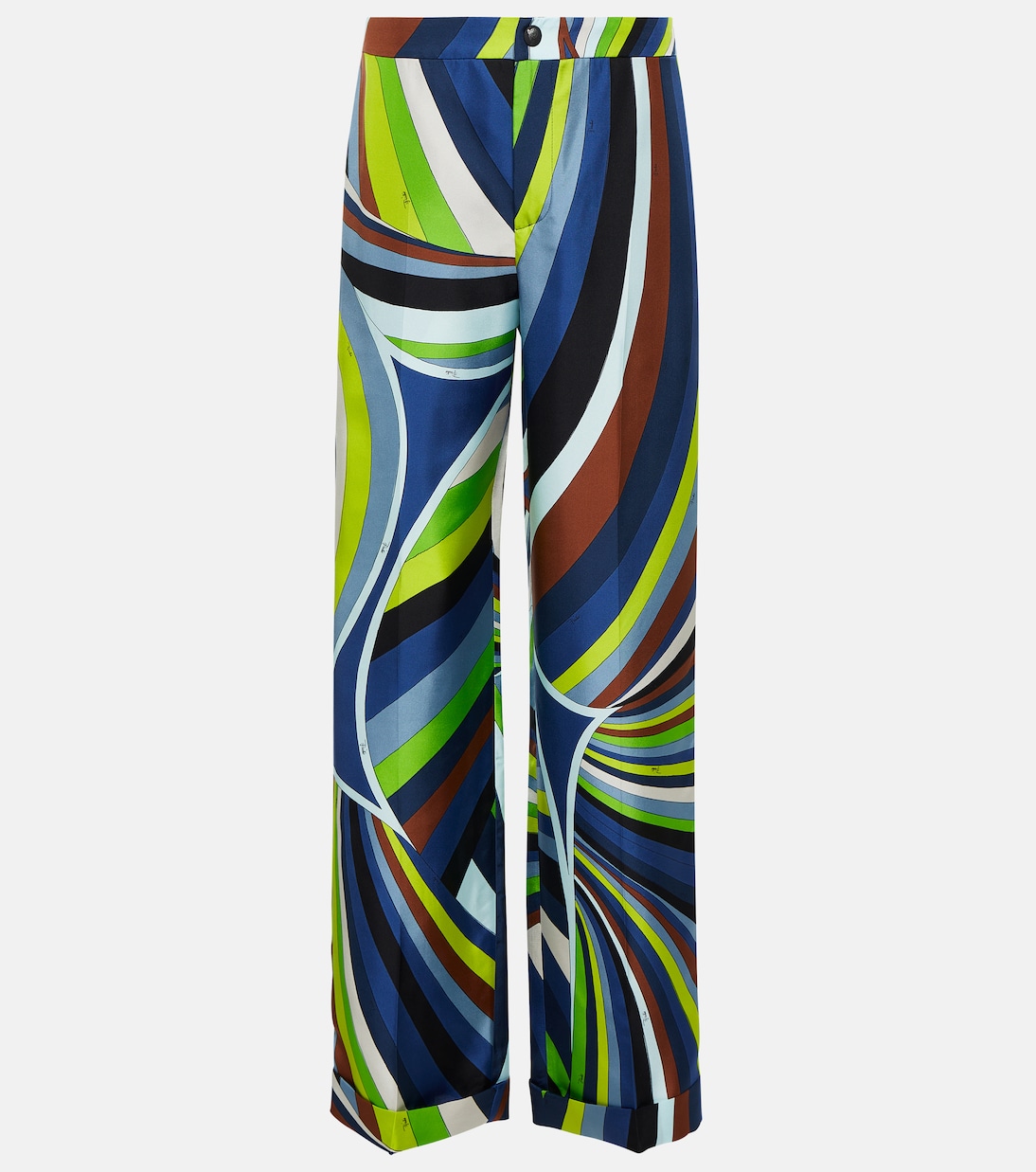 Pantaloni regular Iride in seta | Pucci
