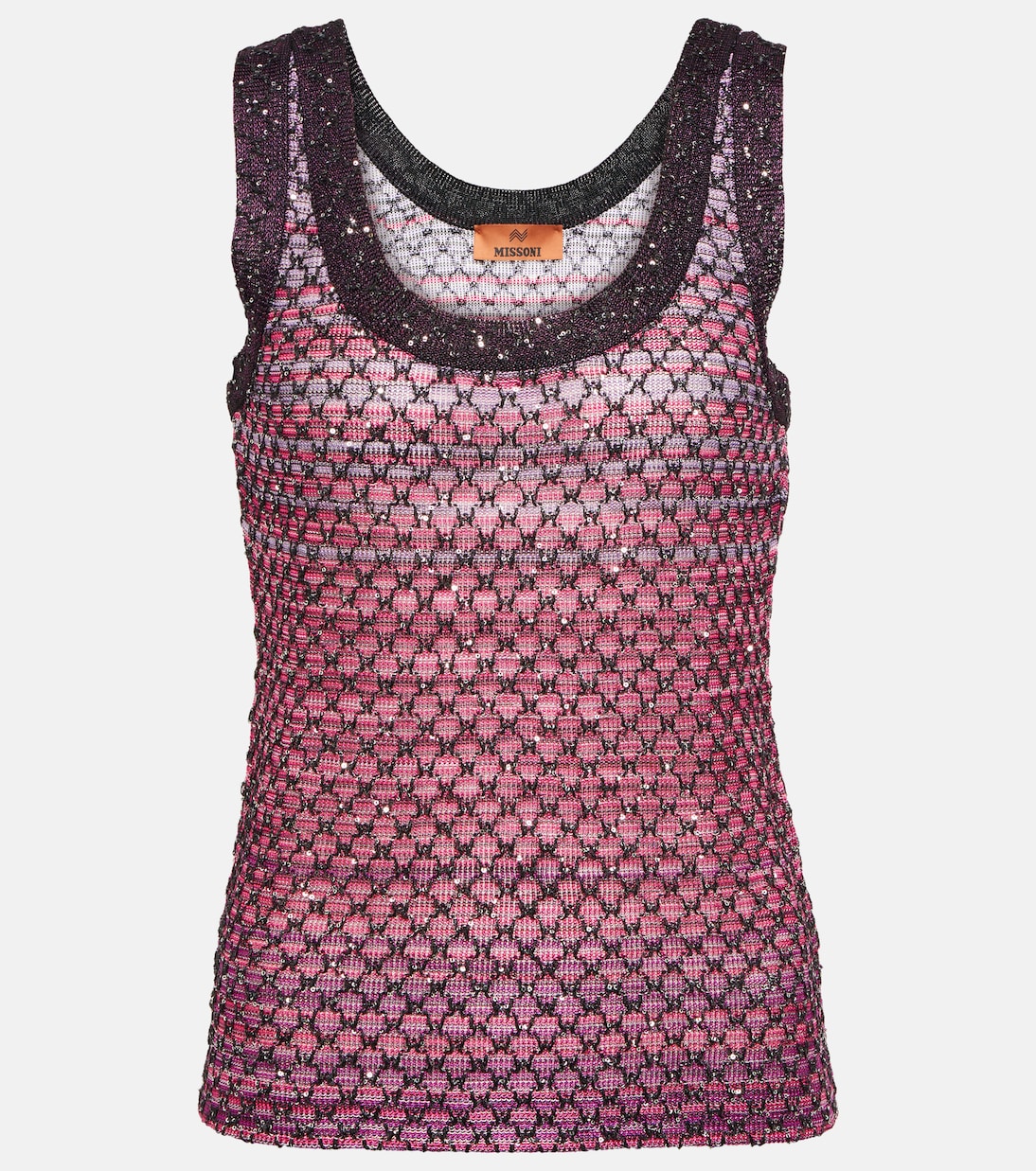 Verziertes Top aus Häkelstrick | Missoni