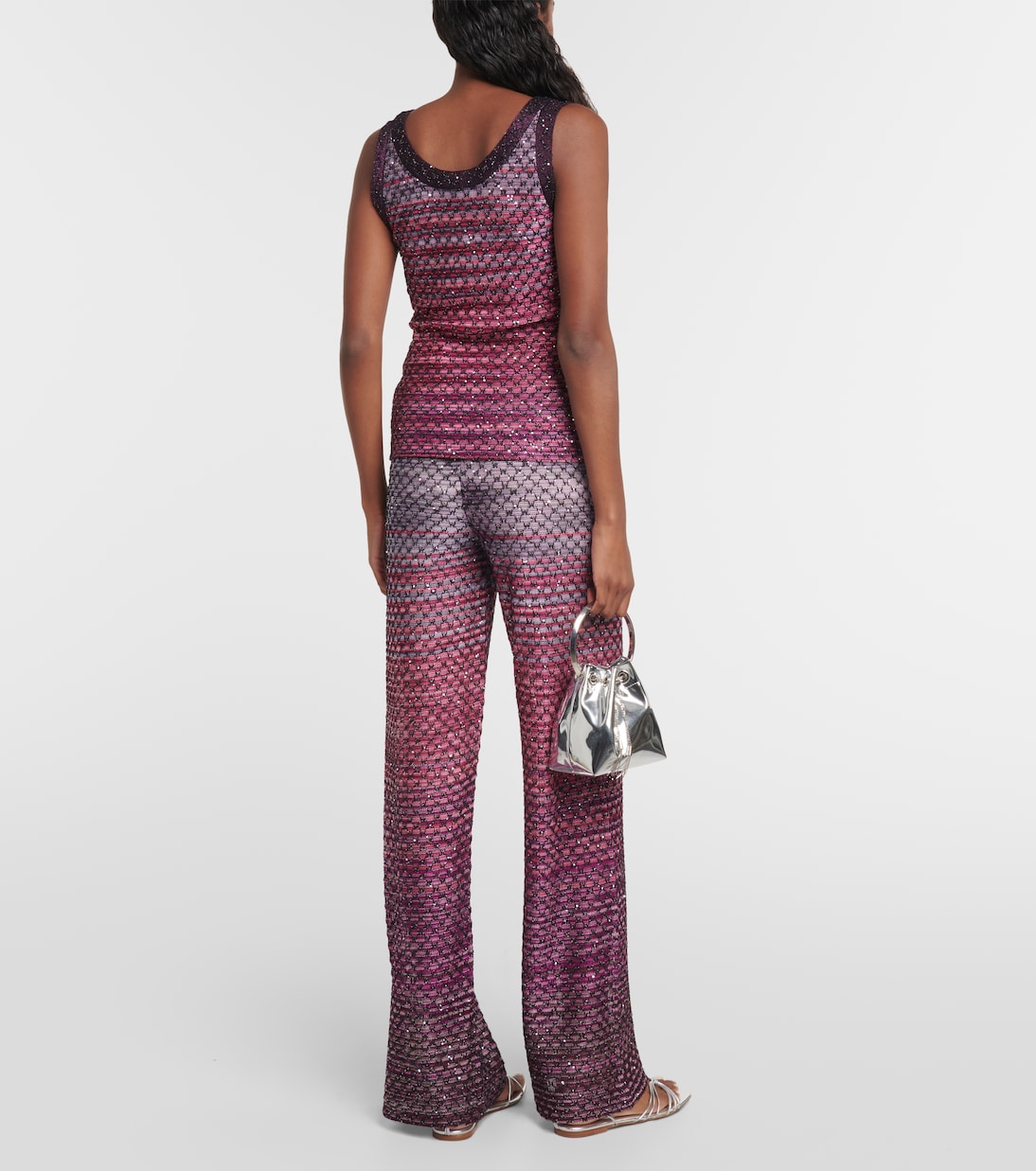 Verziertes Top aus Häkelstrick | Missoni
