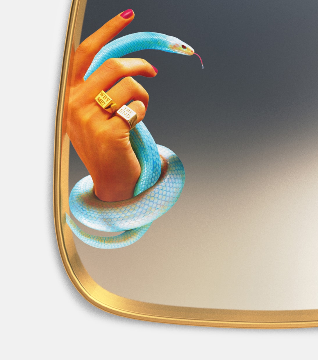 x Toiletpaper Snakes mirror | Seletti