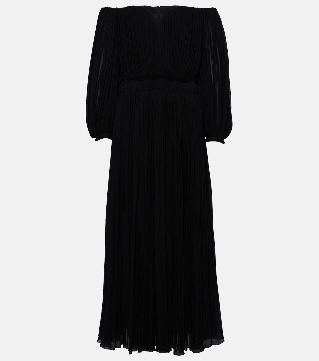 Vestido midi de lana virgen  | Chloé
