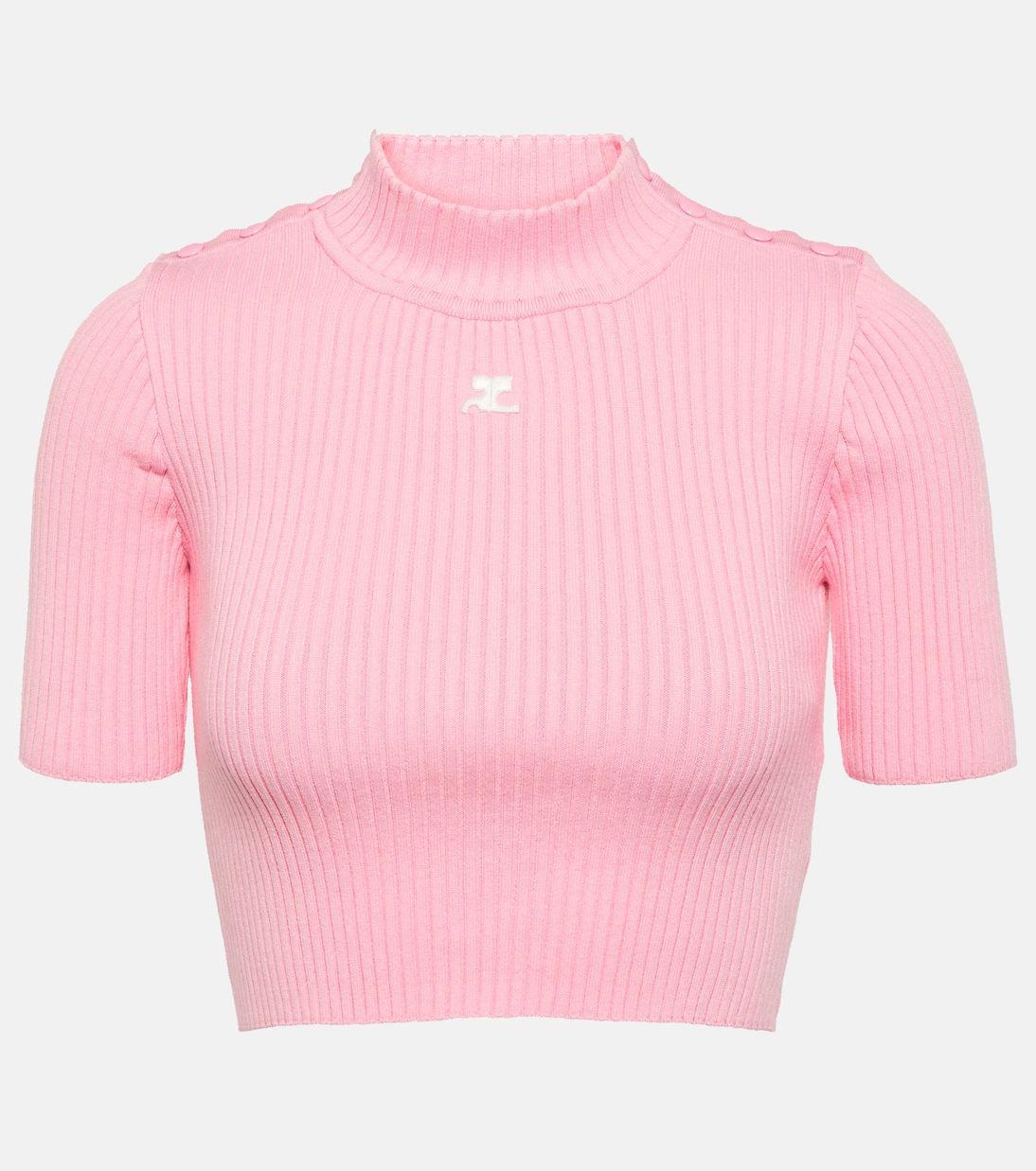 Jersey cropped acanalado | Courrèges