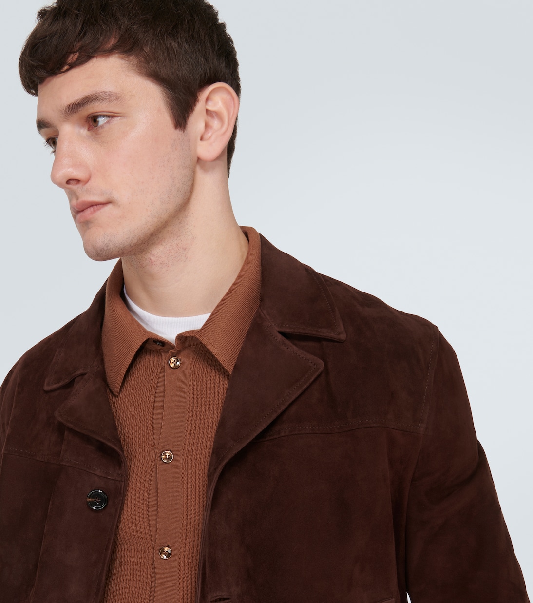 Pull polo en laine mélangée | Dolce&Gabbana