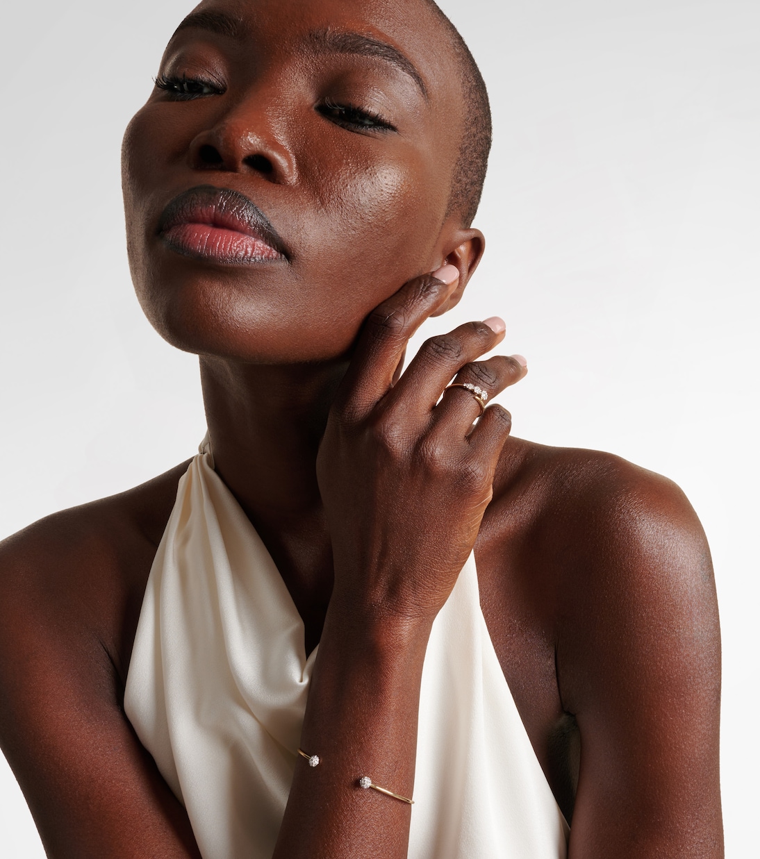 Bracelet Dainty Mirror Ball en or 10 ct et diamants | Stone and Strand