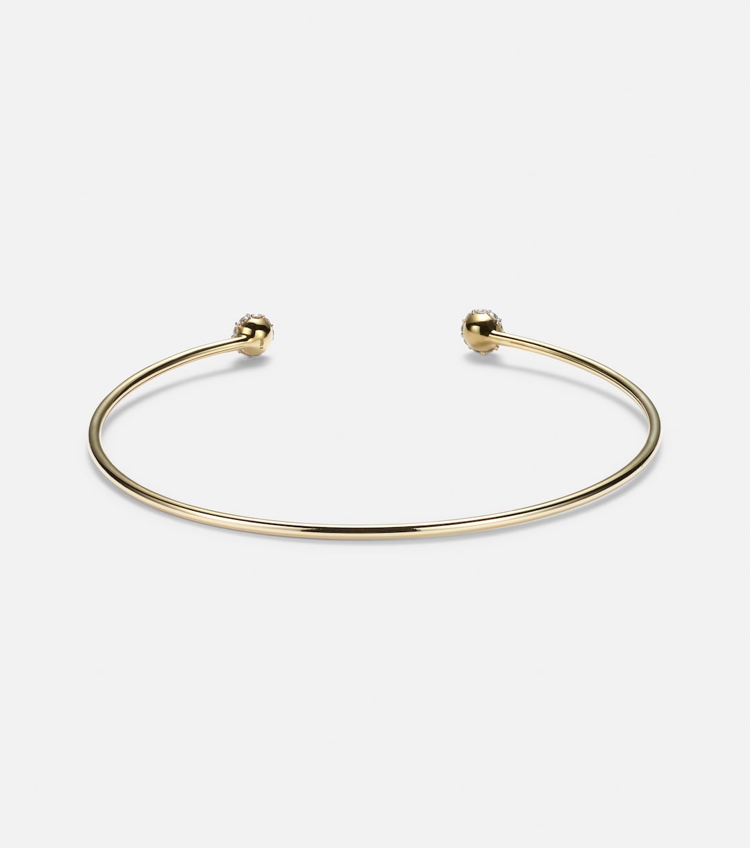 Bracciale elegante con sfere specchiate e diamanti in oro 10kt per un look giovane e raffinato