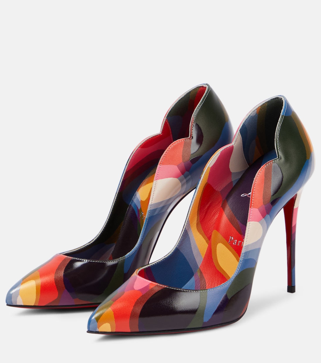 Pumps Hot Chick 100 in pelle con stampa | Christian Louboutin