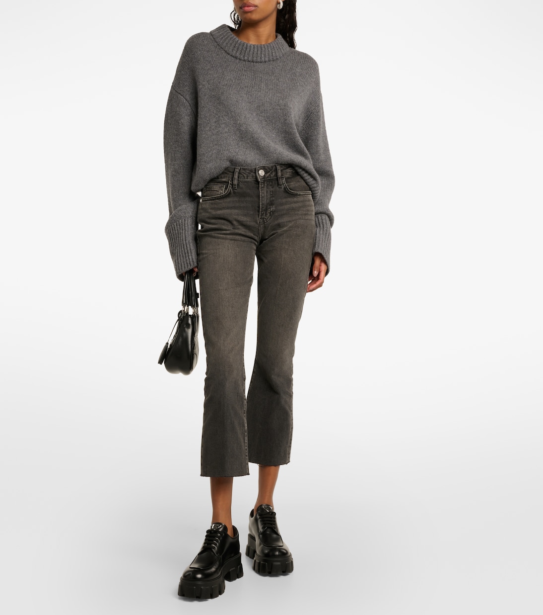 Le Crop Mini Boot high-rise bootcut jeans | Frame