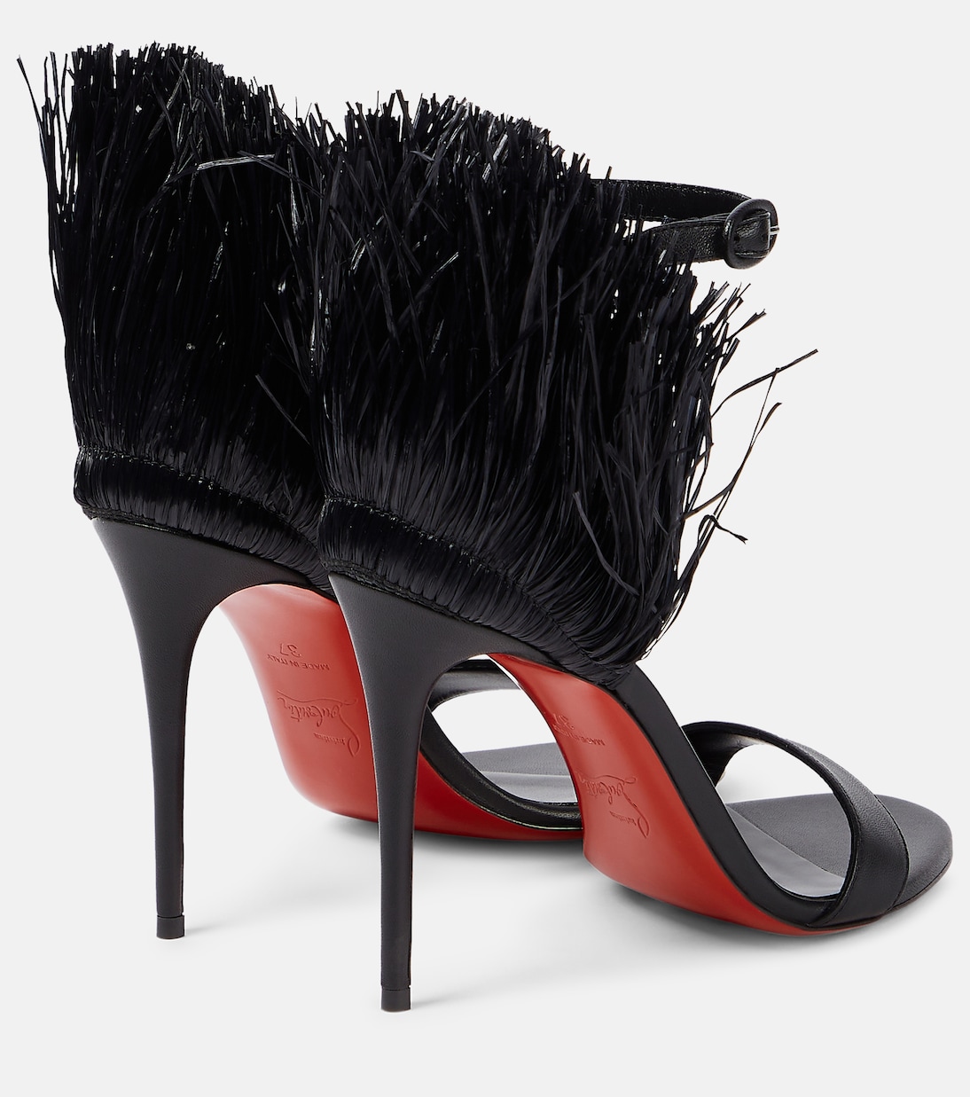 Sandalen Loubigirl Raffia 100 aus Leder | Christian Louboutin