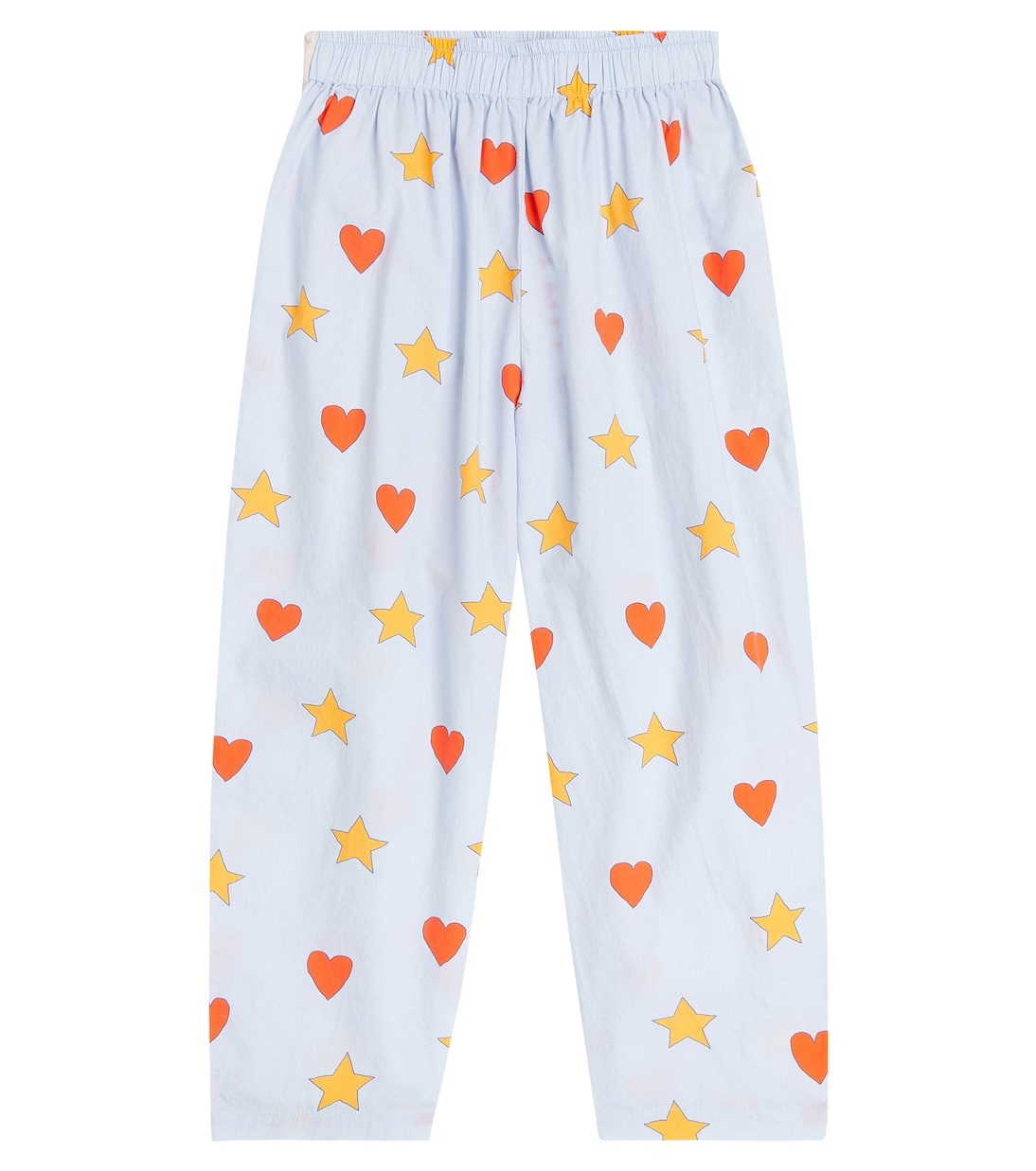 Hearts and Stars cotton poplin pants | Tinycottons